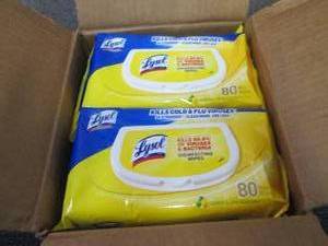 6- 80 ct Flat Packs Lysol Disinfect...