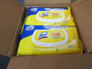 6- 80 ct Flat Packs Lysol Disinfect...