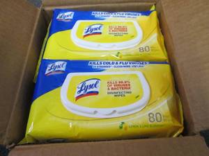 6- 80 ct Flat Packs Lysol Disinfect...