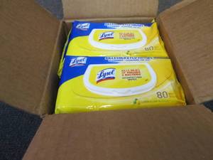 6- 80 ct Flat Packs Lysol Disinfect...