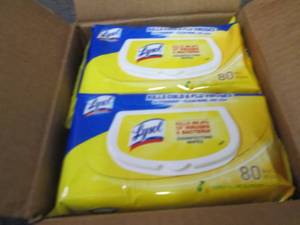 6- 80 ct Flat Packs Lysol Disinfect...