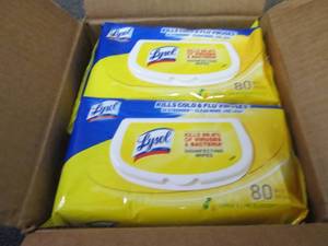 6- 80 ct Flat Packs Lysol Disinfect...