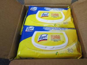 6- 80 ct Flat Packs Lysol Disinfect...