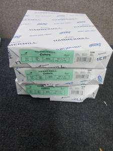 3 Reams Hammermill Green 8.5x11 inc...