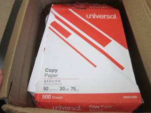 4 Open Ream Universal Copy Paper 8....