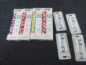 4 Pop Sonic Toothbrushes with extra...