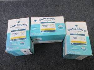 3- 12 pks Camerons Kcups...