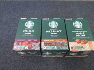 3- 10 pks Starbucks Kcups...