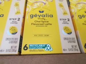 6- 6pks Gevalia Frothy  Chai Spice ...