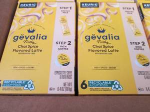 6- 6pks Gevalia Frothy  Chai Spice ...