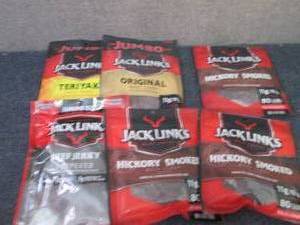 6 pks assorted Jack Links Jerky...