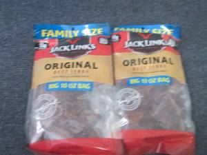 2- 10 oz Jack Links Original Beef J...