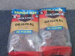 2- 10 oz Jack Links Original Beef J...