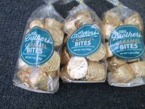 3- 7 oz Four Brother Caramel Bites...