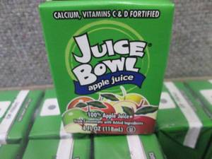 44- 4 oz Juice Bowl Apple Juice Box...