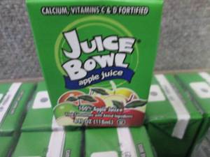 44- 4 oz Juice Bowl Apple Juice Box...