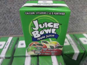 44- 4 oz Juice Bowl Apple Juice Box...