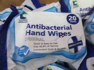 36- 20 pks  Antibacterial Wipes...