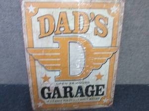 Metal Dads Garage Sign 16x12.5 in...