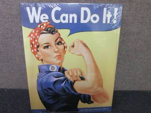 Metal We Can Do It Sign 16x12.5 in...