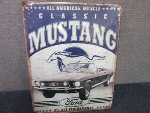 Metal Mustang Sign 16x12.5 inches...