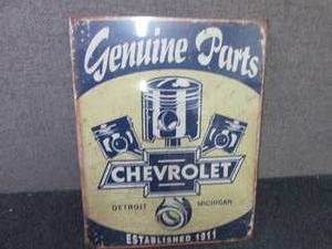 Metal Chevrolet Genuine Parts  Sig...