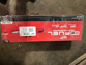 lot 2 image: Milwaukee M18 FUEL 16 in. 18-Volt Lithium-Ion Brushless Battery Chainsaw (Tool-Only)  Customer Returns See Pictures