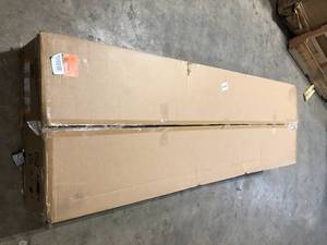lot 7 image: Husky Ready-to-Assemble 24-Gauge Steel Garage Gear Cabinet in Black (36.6 in. W x 72 in. H x 24 in. D   Customer Returns See Pictures