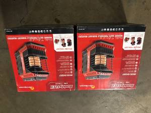 lot 12 image: Lot of 2 Mr. Heater Buddy FLEX 11,000 BTU Radiant Propane Space Heater   Customer Returns See Pictures