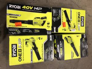 lot 14 image: Lot of Assorted 18V Cordless Jet Fan Blowers    Customer Returns See Pictures