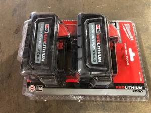 lot 15 image: Milwaukee M18 18-Volt Lithium-Ion High Output 6.0Ah Battery Pack (2-Pack) Customer Returns See Pictures