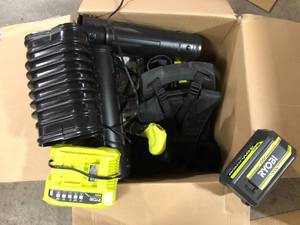 lot 33 image: RYOBI 40V 18 in. Cordless Battery Pole Hedge Trimmer (Tool-Only)   Customer Returns See Pictures