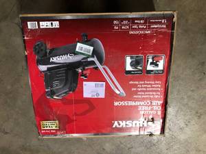 lot 34 image: Husky 8G 150 PSI Hotdog Air Compressor  Customer Returns See Pictures