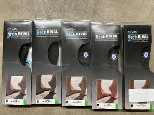 MSRP $250  Lot Of 5 NEW Donjoy Arch Rival&nbspOrthotic Insert Pairs -&nbspAlleviate Pressure And Minimize Pain From Subtle Cavus Foot - Sizes A &amp G