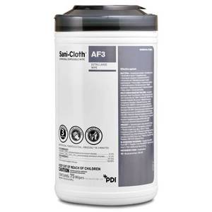 MSRP $120  1 Case  6 New Canisters - 75 Count Extra Large PDI Sani-Cloth AF3 Surface Disinfectant Cleaner Premoistened Germicidal Manual Pull Wipes - Mild Scent -&nbspThis Wipe Product Kills SARS-CoV-2