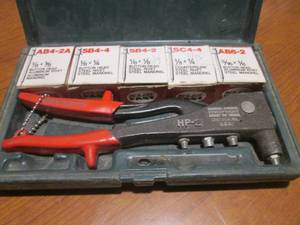 lot 40 image: (L) Marson Rivet Gun Kit...