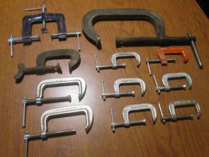 lot 44 image: (L) Assorted C-Clamps