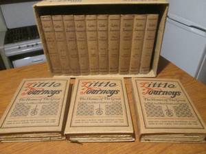 lot 86 image: (DLR) Set of Vintage Books Little Journeys to The Homes of The Great by Elbert Hubbard Volumes 1-13 Early 1900s