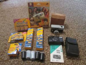 lot 104 image: (DLR) Lot of Vintage Cameras and Film