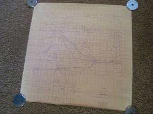 lot 110 image: (DLR) 1990 McLeod County Legend Map 30 x 30