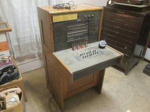 lot 143 image: (BR) Vintage Bell System Made by Western Electric Telephone Switchboard - Needs some cleaning.