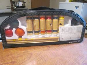 lot 160 image: (DLR) SportCraft Croquet Set