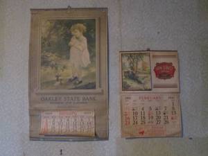 lot 169 image: (DLR) 2 Vintage Calendars 1928 and 1941