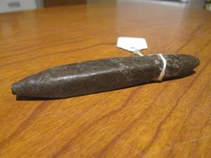 lot 210 image: (DLR) Vintage Cast Iron Cigar Figurel Paperweight 4 12 Long