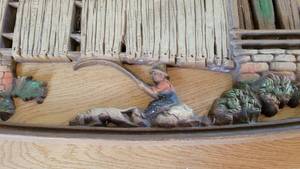 lot 24 image: 1950s Molded Wall Piece