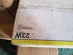 lot 107 image: 6 pack of 23-watt bulbs, new.