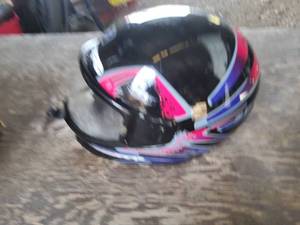 lot 126 image: Motorcycle helmet, Used.