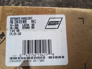 lot 133 image: Schlage door handle, new