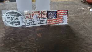 lot 156 image: NRA Patriotic Coffee Mugs2nd Amendment Magnets