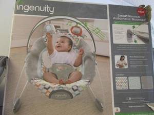 lot 54 image: Ingenuity Smart Bounce Automatic Baby Bouncer Seat